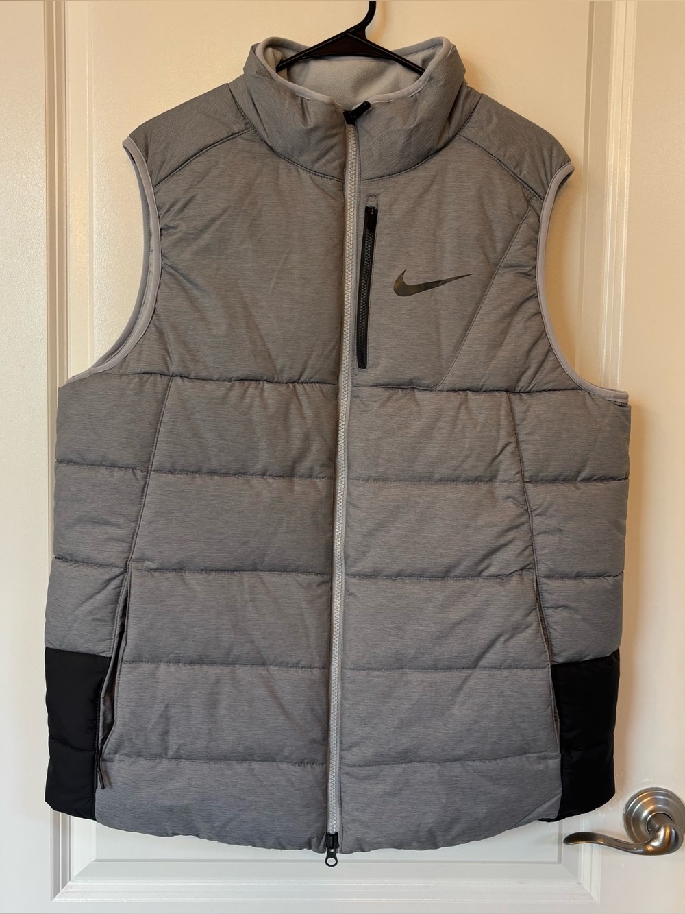 Nike Vest Sideline Hyperwarm Puffer Insulated Full Zip Pockets Quilted Men Sz L